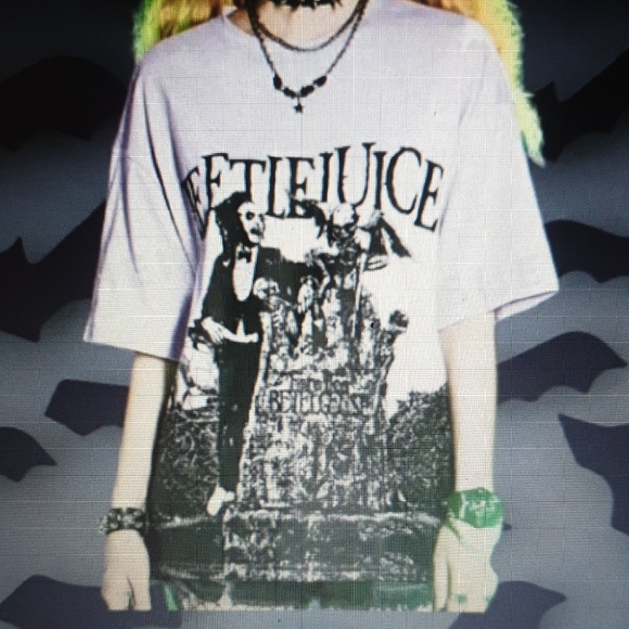 Beetlejuice Graphic Tee - Purple - Picture 1 of 1
